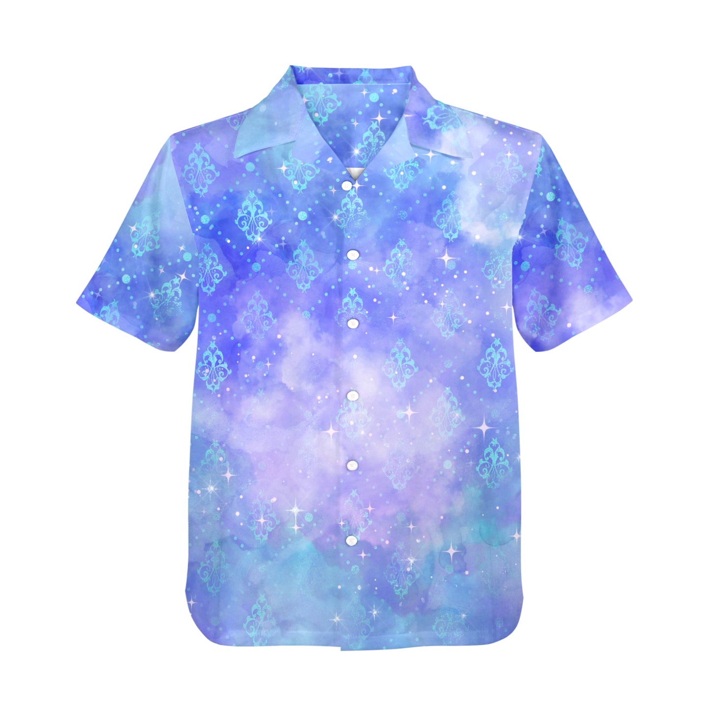 MoonlightSerenade mens hawaiian shirt button down front Men's All Over Print Hawaiian Shirt (Model T58)