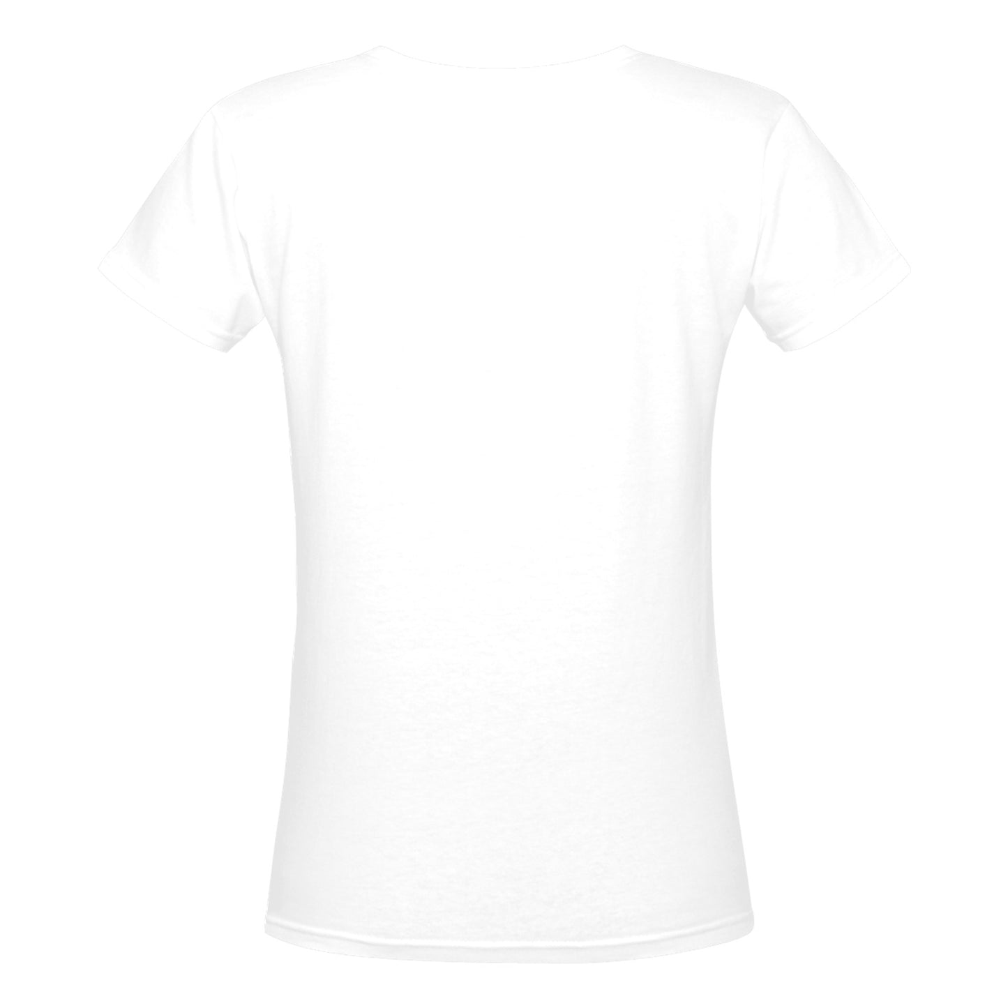 For-ti-fy logo womens v neck tshirt Women's Deep V-neck T-shirt (Model T19)