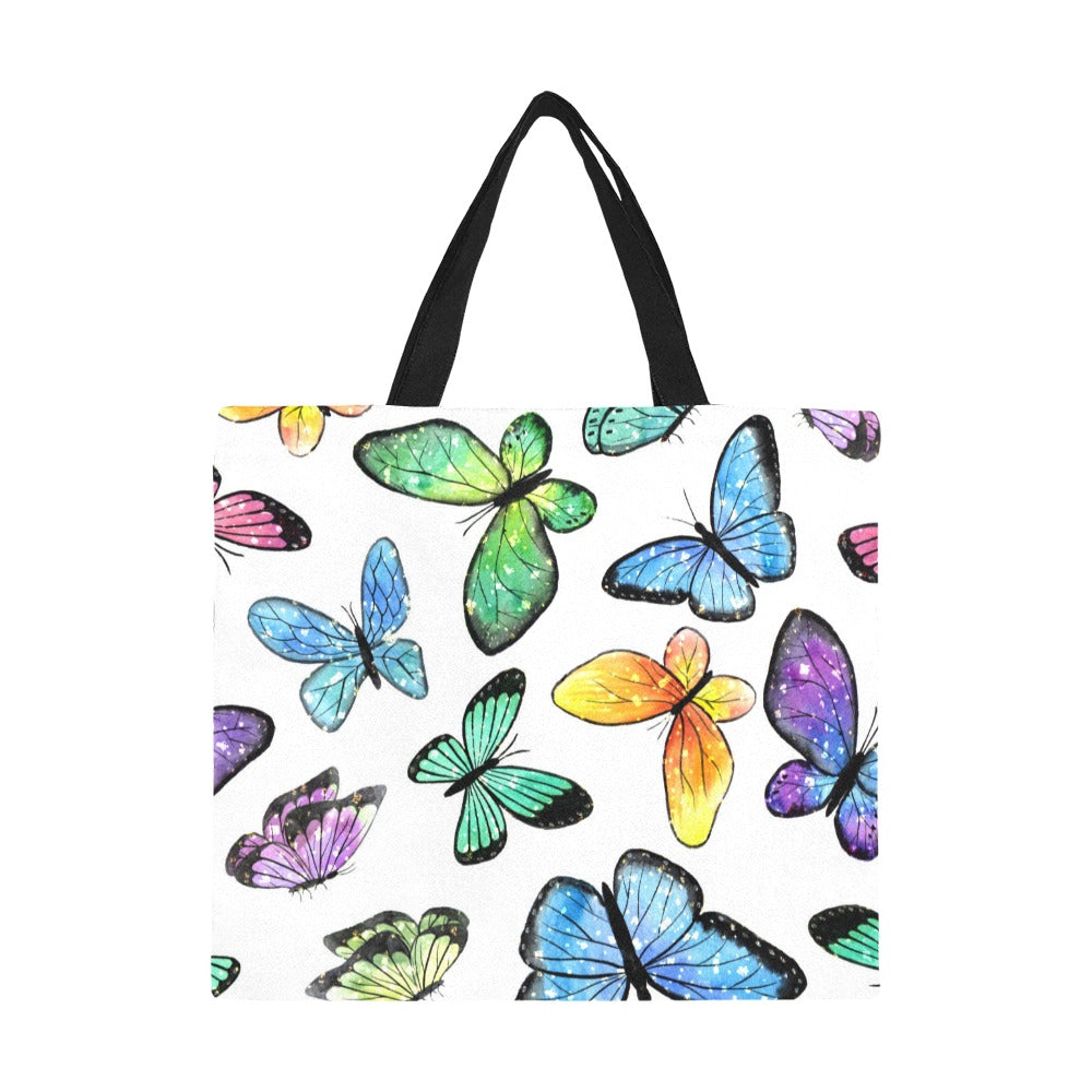 Butterflies beach tote All Over Print Canvas Tote Bag/Large (Model 1699)