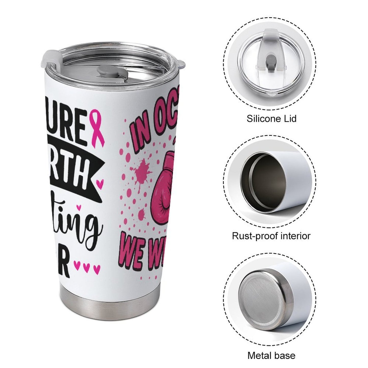Large capacity car cup 20oz Tapered Stainless Steel Tumbler