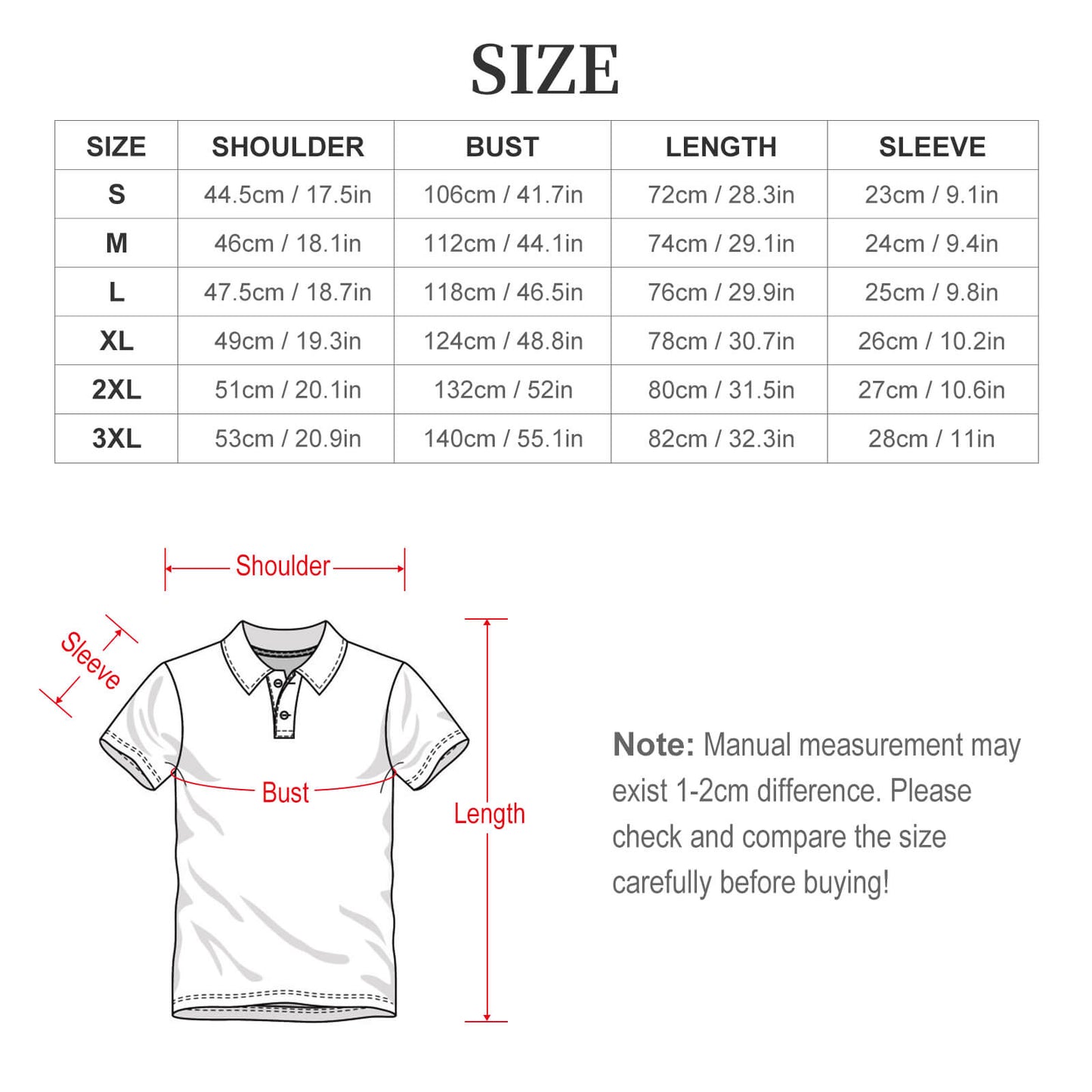 Shoulder buttoned polo shirt Men‘s POLO Shirt