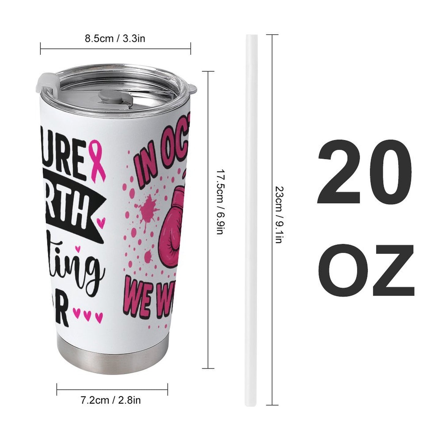 Large capacity car cup 20oz Tapered Stainless Steel Tumbler