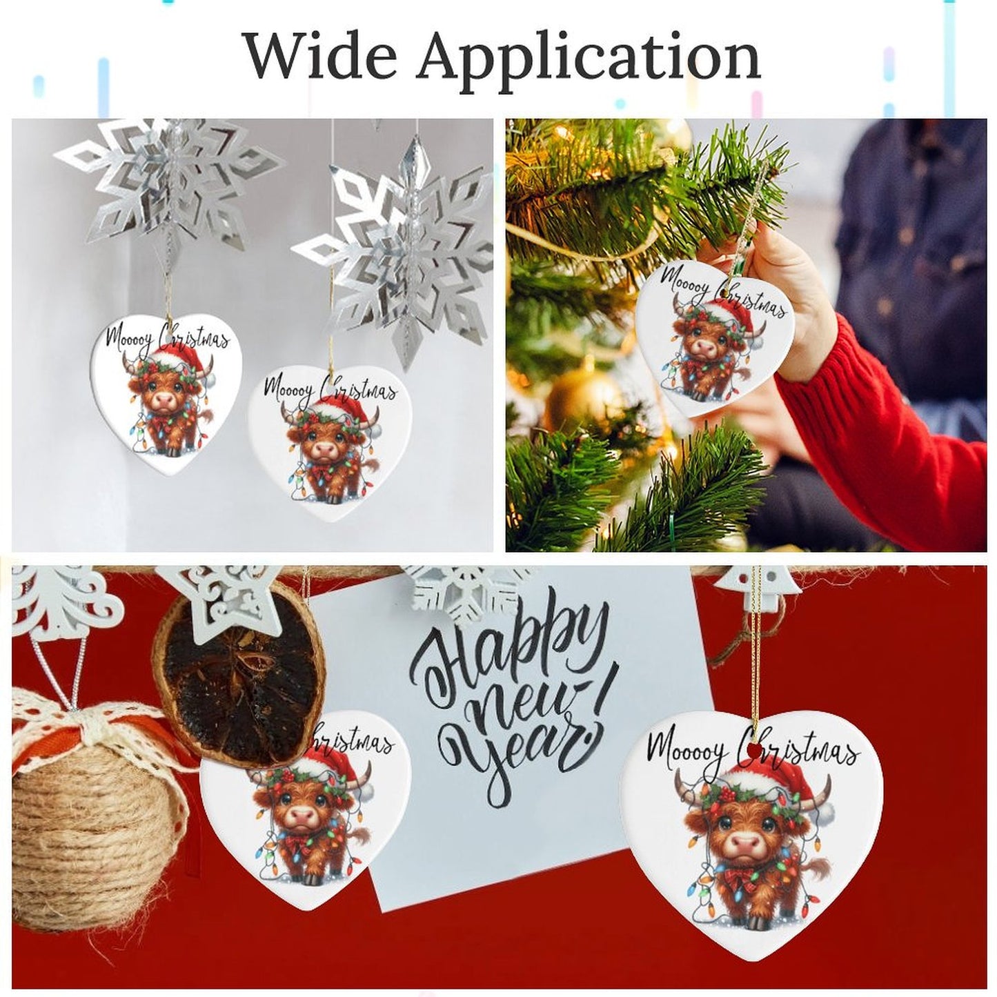 Heart-Shaped Ceramic Ornament (USA)