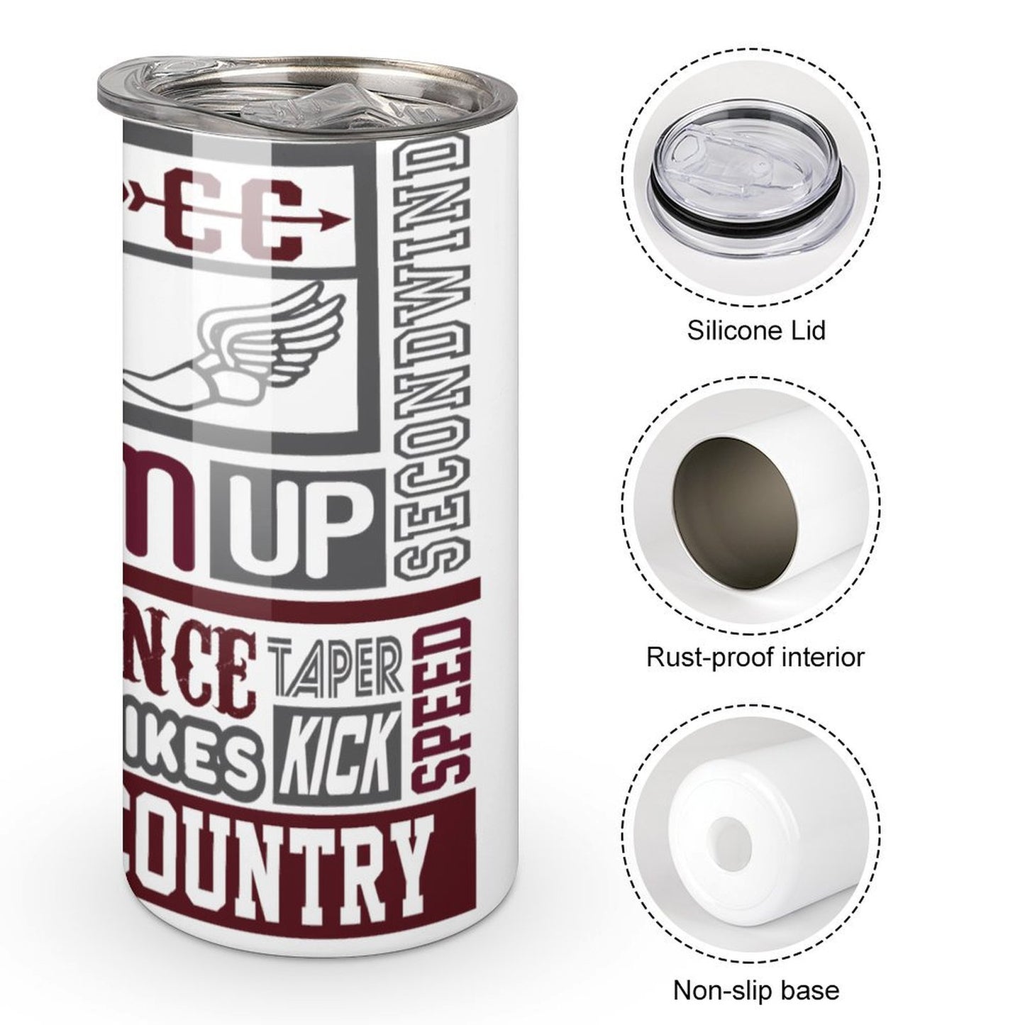 Vertical cup Straight Tumbler