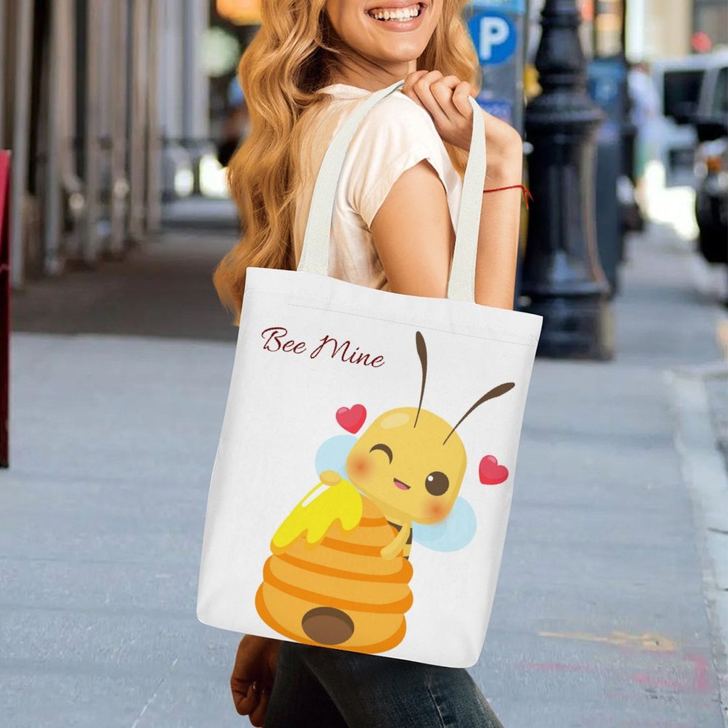Valentines Canvas Tote Bag  (Two-Sided Print)