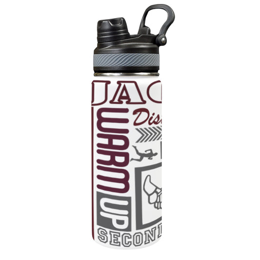 XC yellowjackets water bottle 20oz Insulated Water Bottle with Dual-Use Lid (18oz)