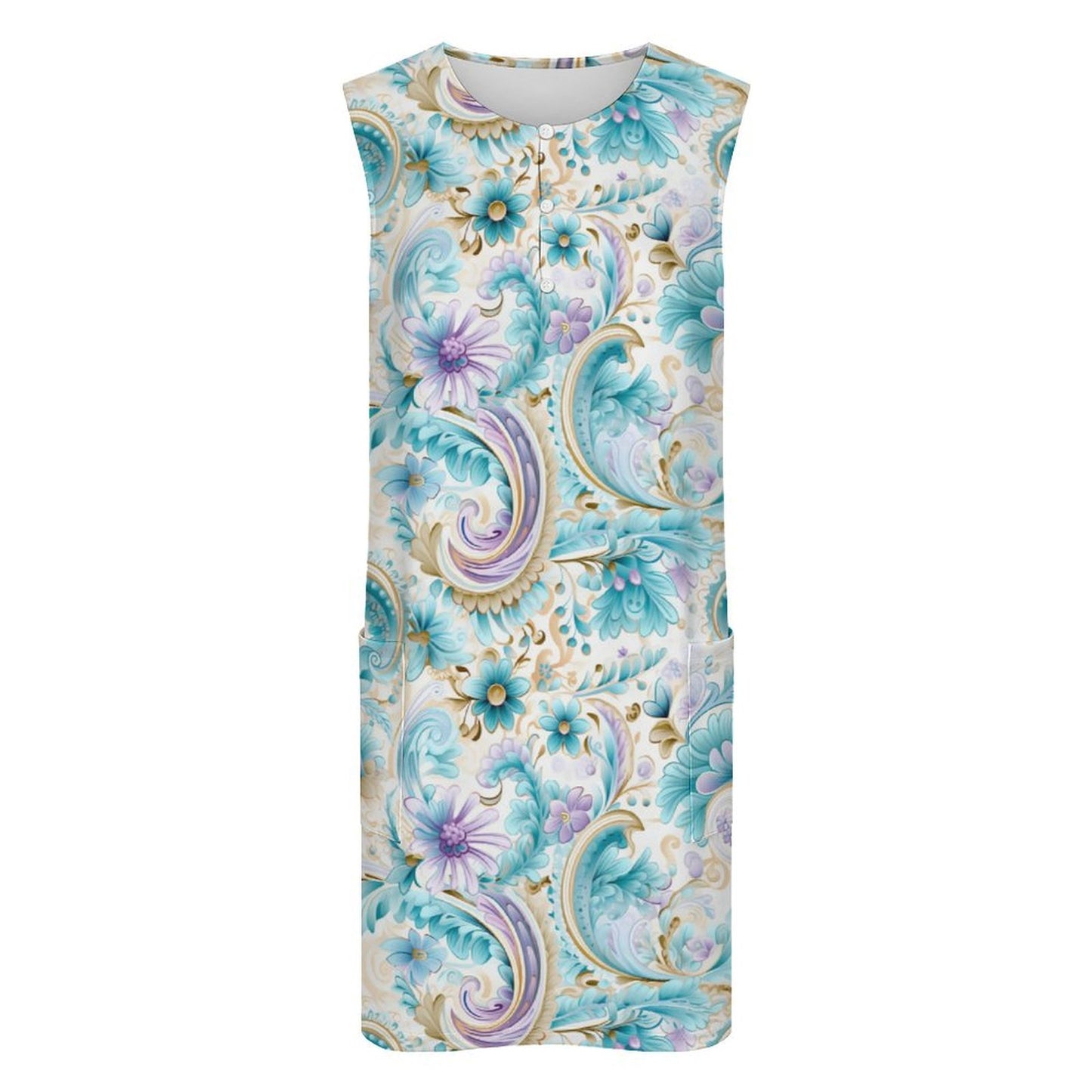 Vest pocket dress Sleeveless Pocket Dress