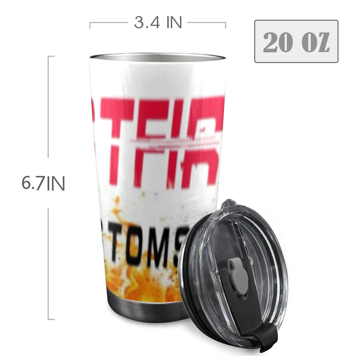 Fastfire Customs 20oz tumbler 20oz Mobile Tumbler with Lid (Black Lock)