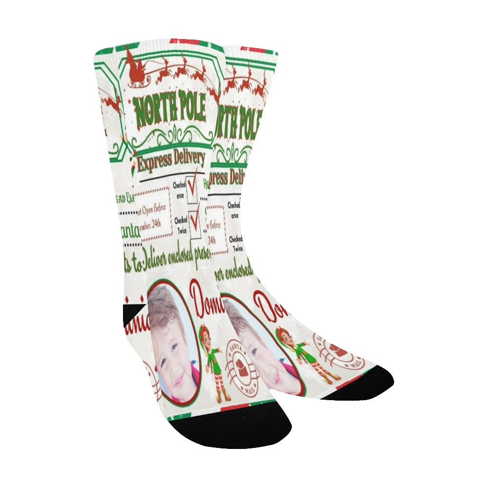 Custom Christmas Kids Socks