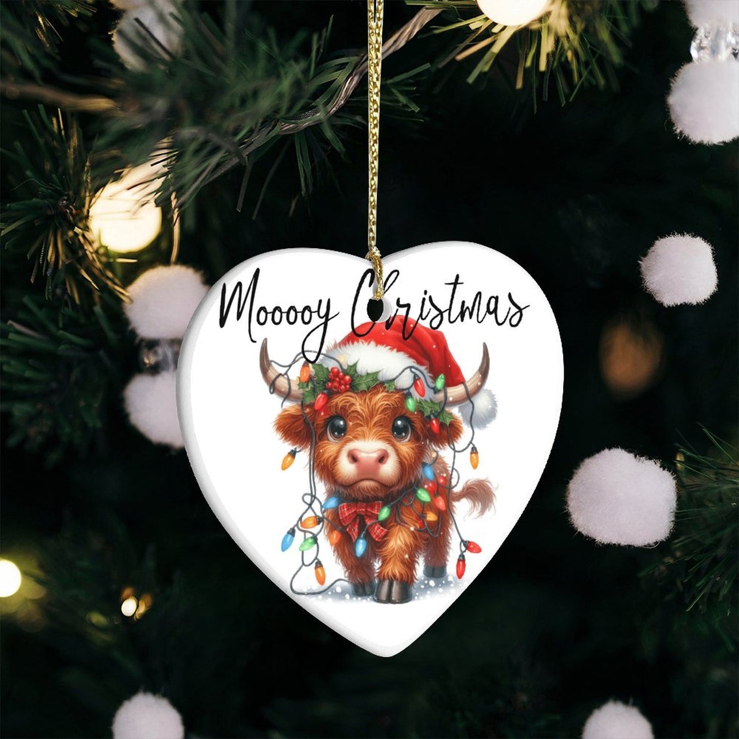 Heart-Shaped Ceramic Ornament (USA)