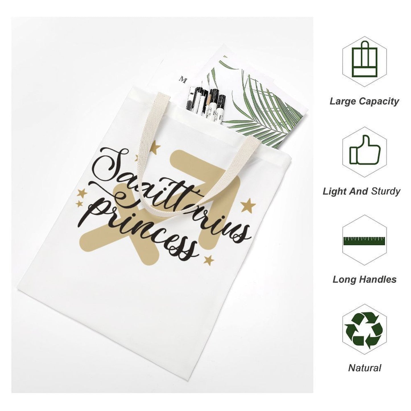Canvas Tote Bag  Sagittarius (One-Sided Print)