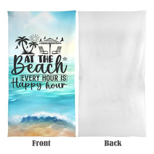 Beach Towel - Beach Happy Hour Beach Towel 31"x71"(NEW)