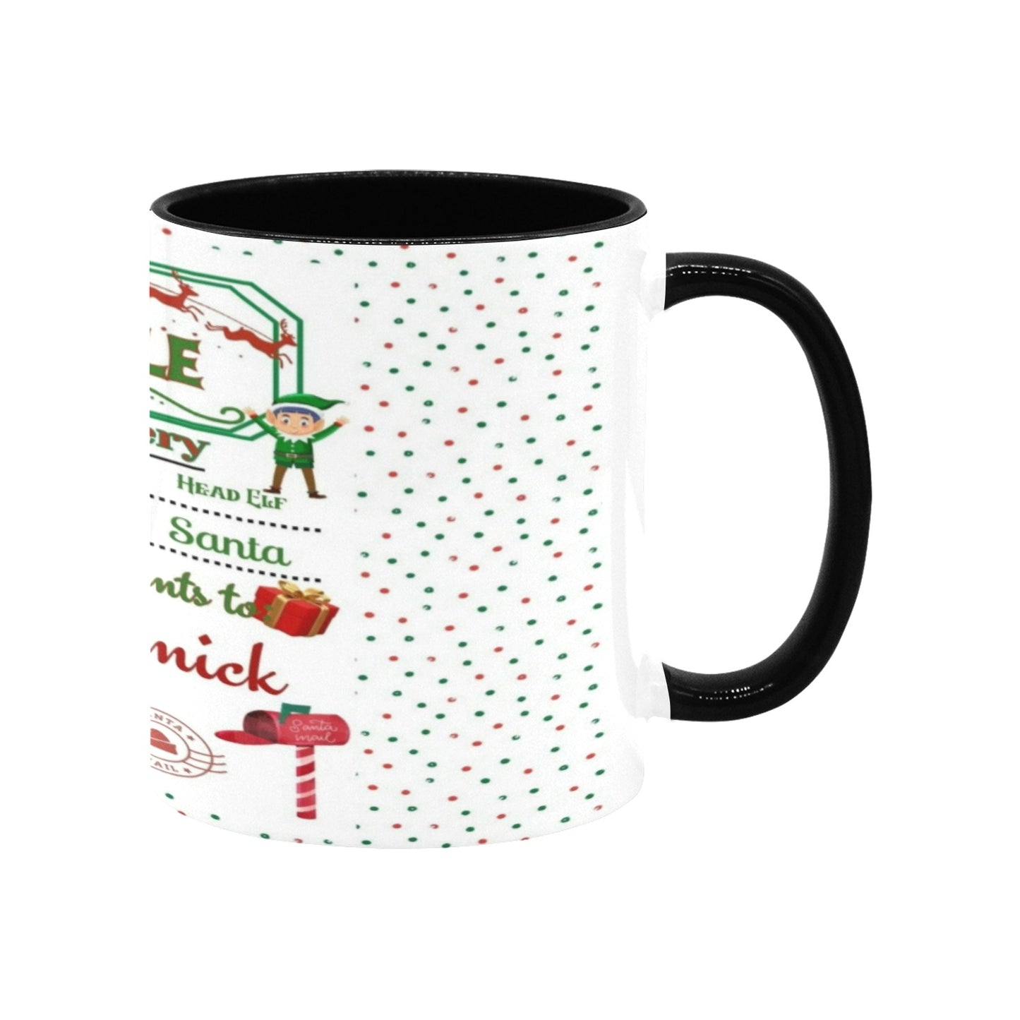Custom Christmas Mug Inner Color Mug (11oz)