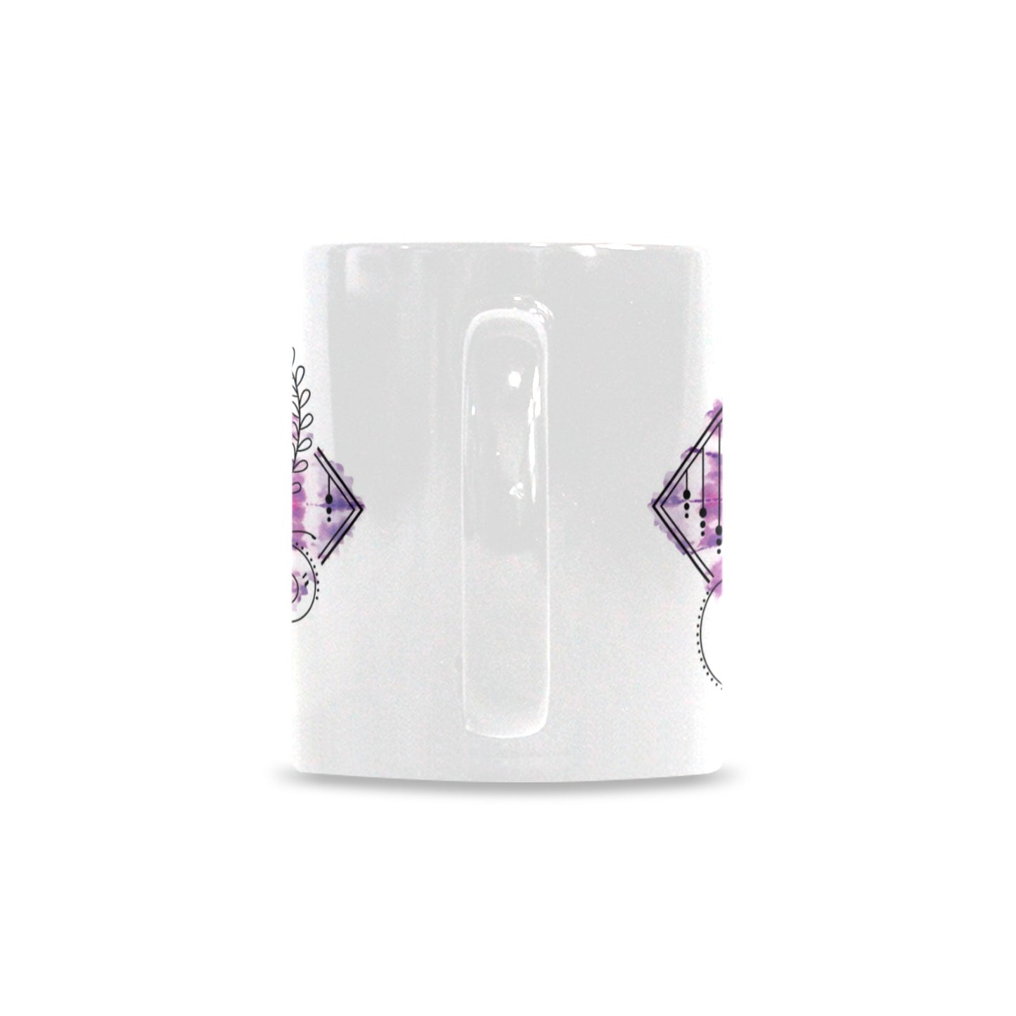 Mug Purple Butterfly See Beauty Within Custom White Mug (11oz)