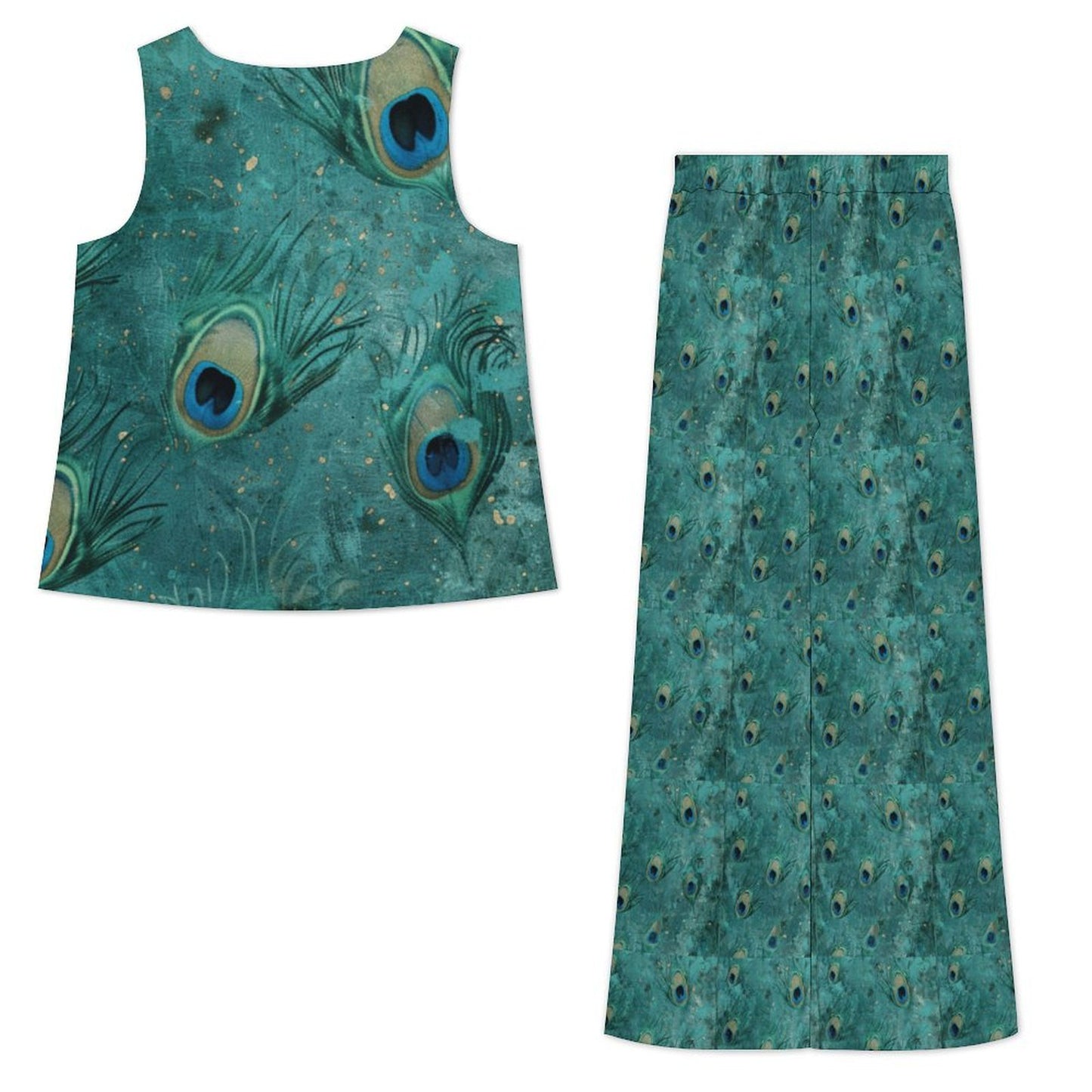 Sleeveless suit Chiffon Sleeveless Top and Pants Set