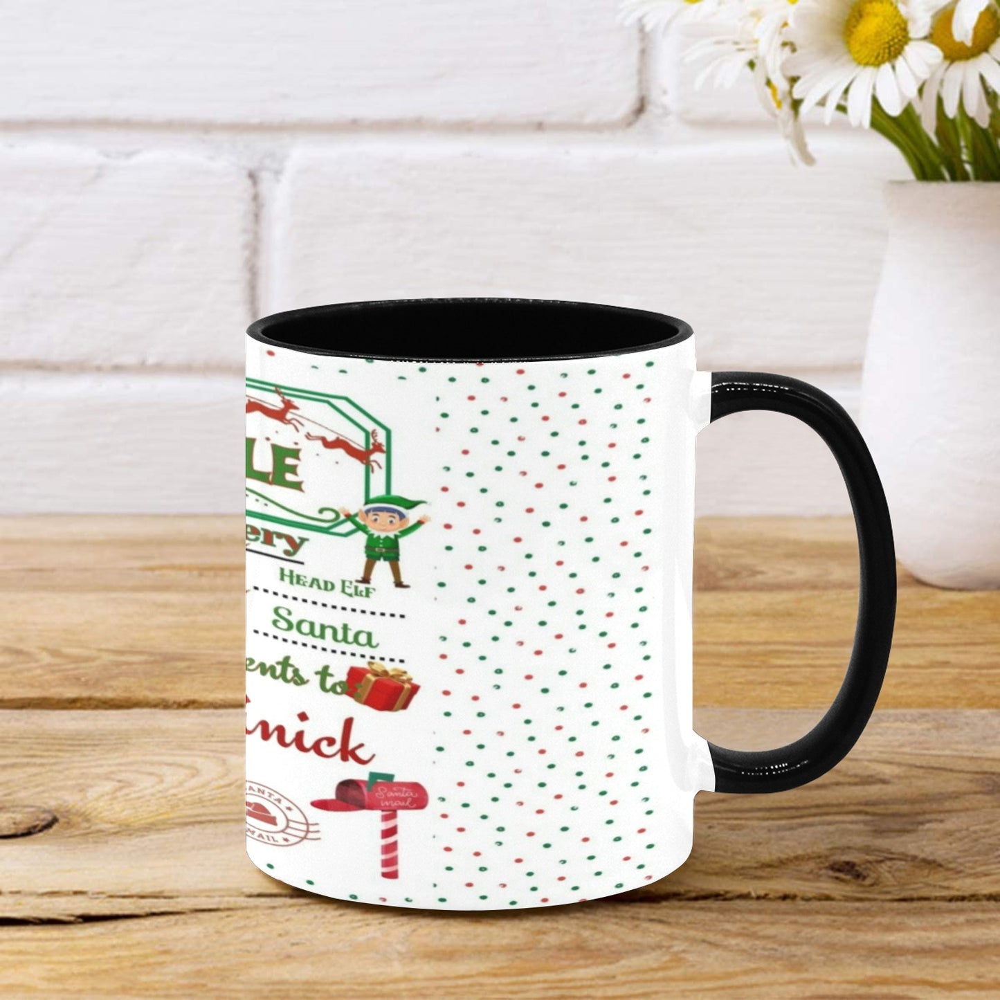 Custom Christmas Mug Inner Color Mug (11oz)