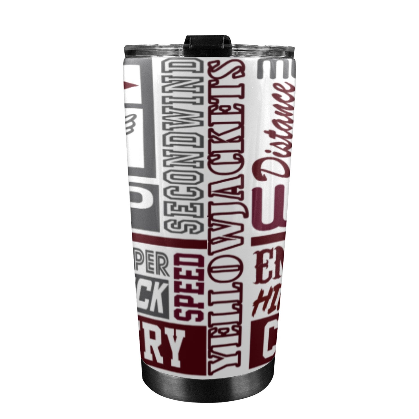 XC yellowjackets tumbler 20oz 20oz Mobile Tumbler with Lid (Black Lock)