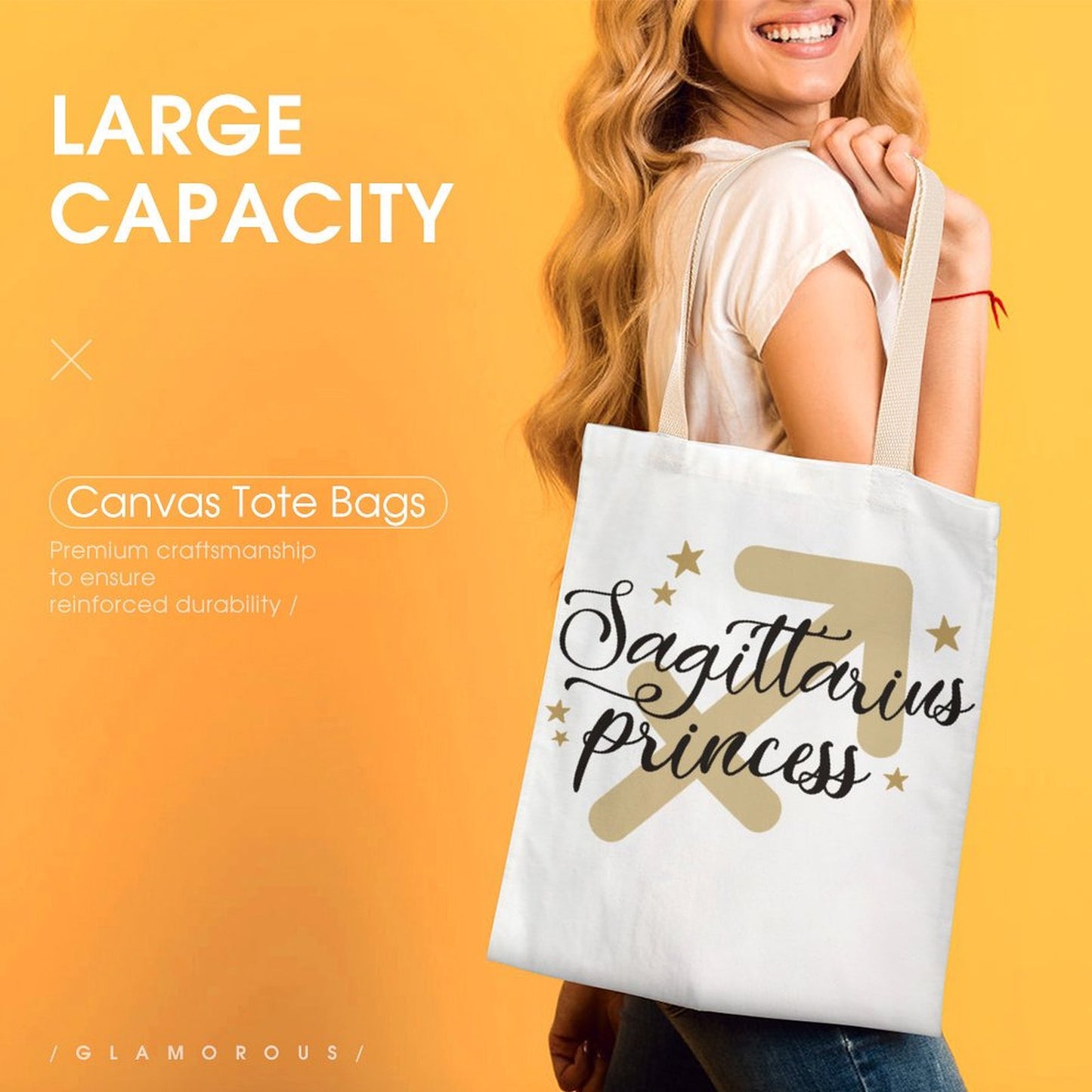 Canvas Tote Bag  Sagittarius (One-Sided Print)