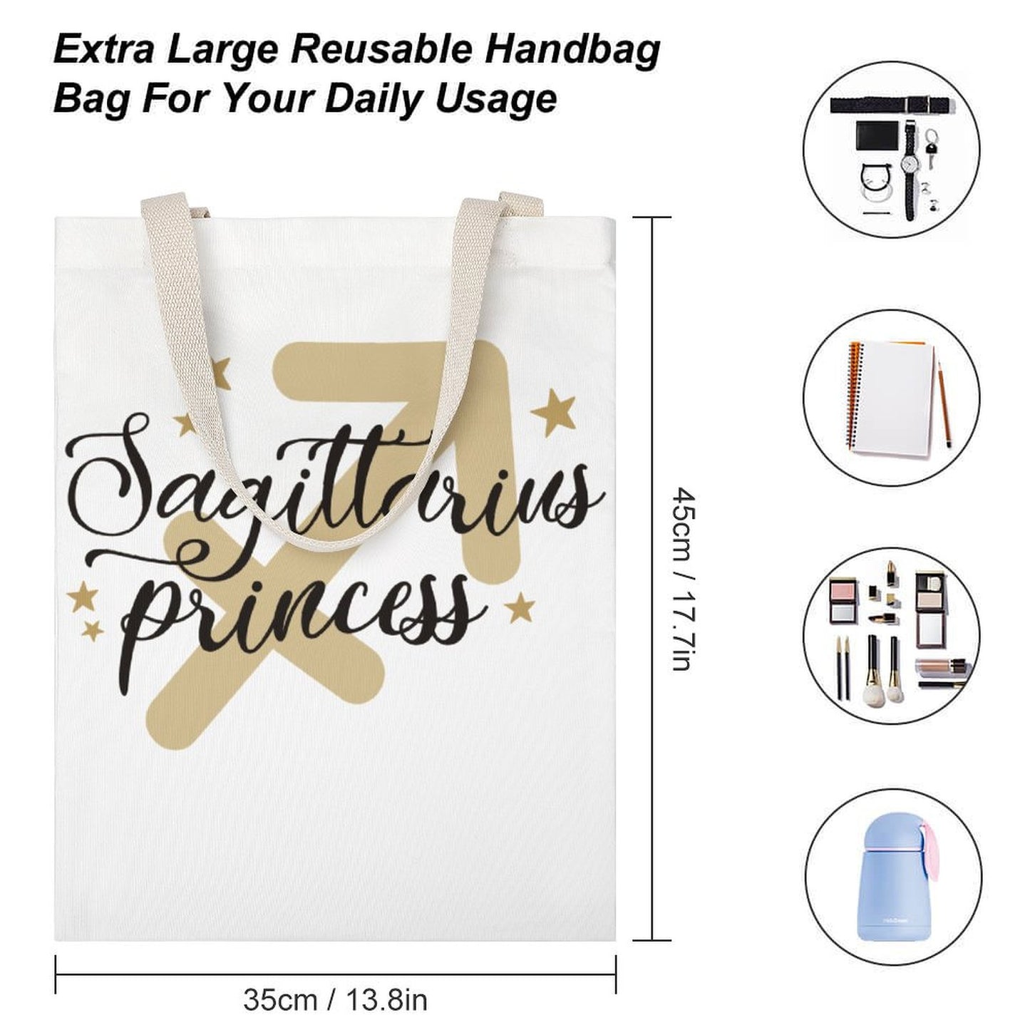 Canvas Tote Bag  Sagittarius (One-Sided Print)