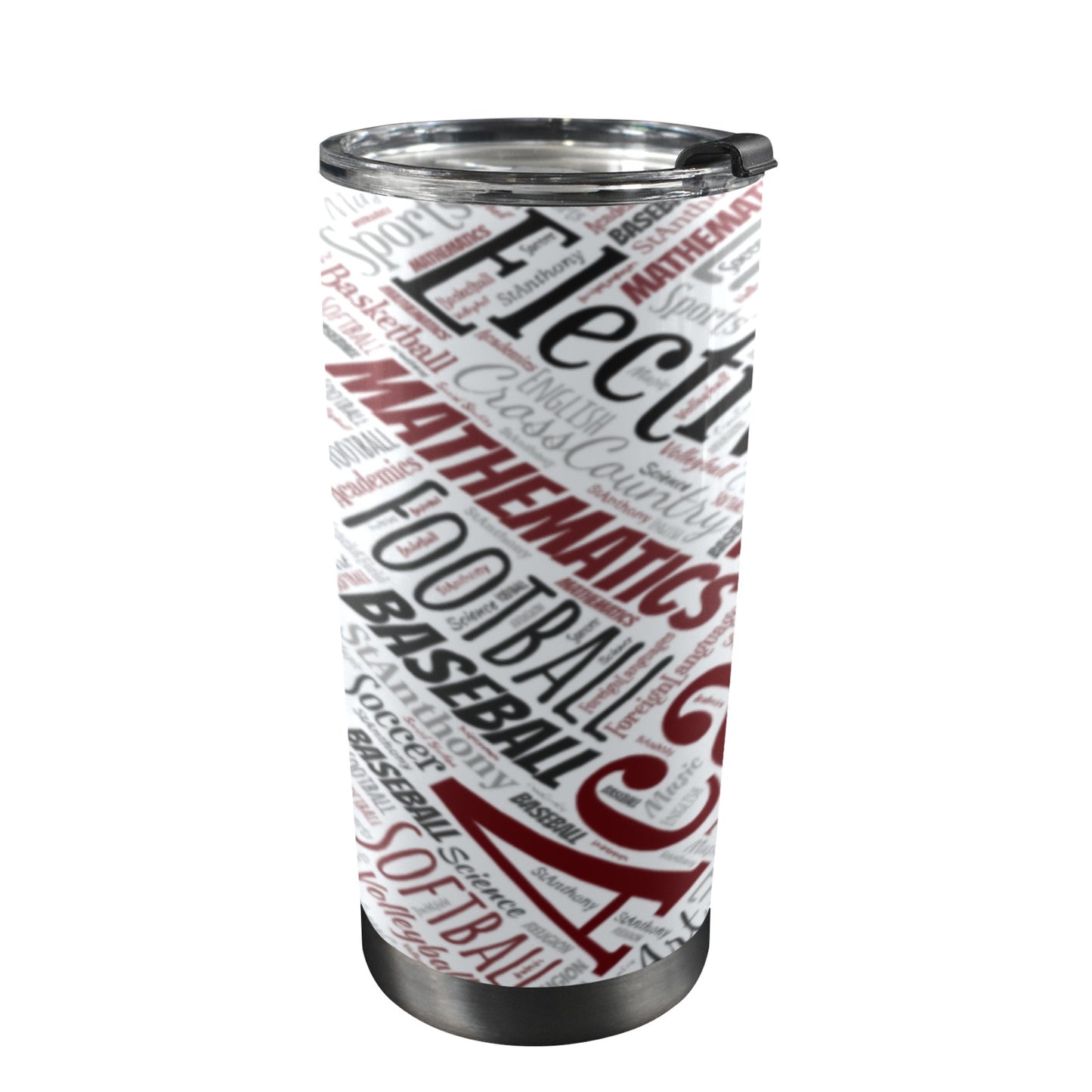 garnet-gray all subject 20oz tumbler 20oz Mobile Tumbler with Lid (Black Lock)