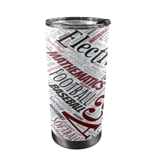 garnet-gray all subject 20oz tumbler 20oz Mobile Tumbler with Lid (Black Lock)