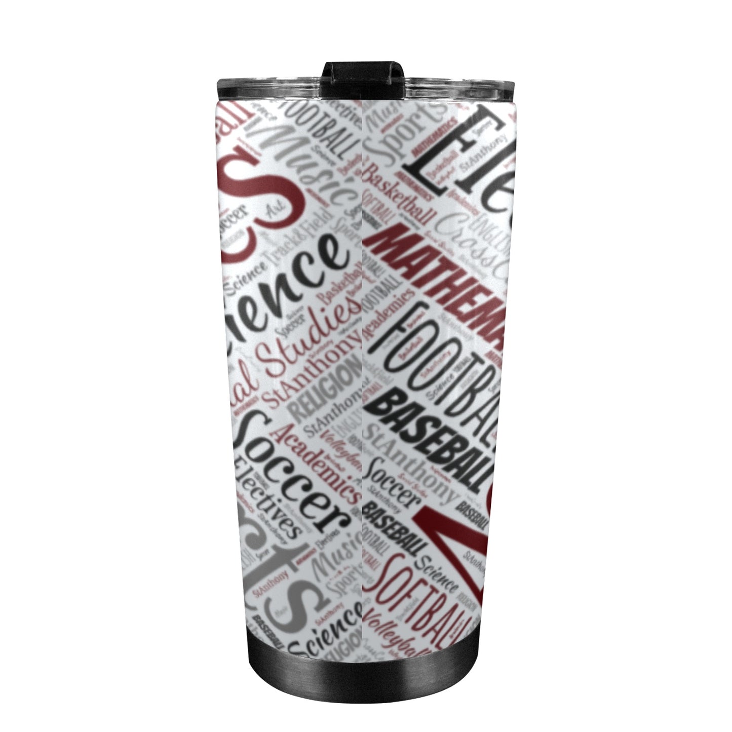garnet-gray all subject 20oz tumbler 20oz Mobile Tumbler with Lid (Black Lock)