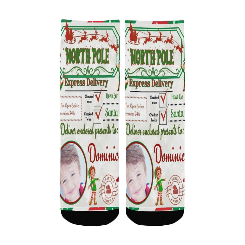 Custom Christmas Kids Socks