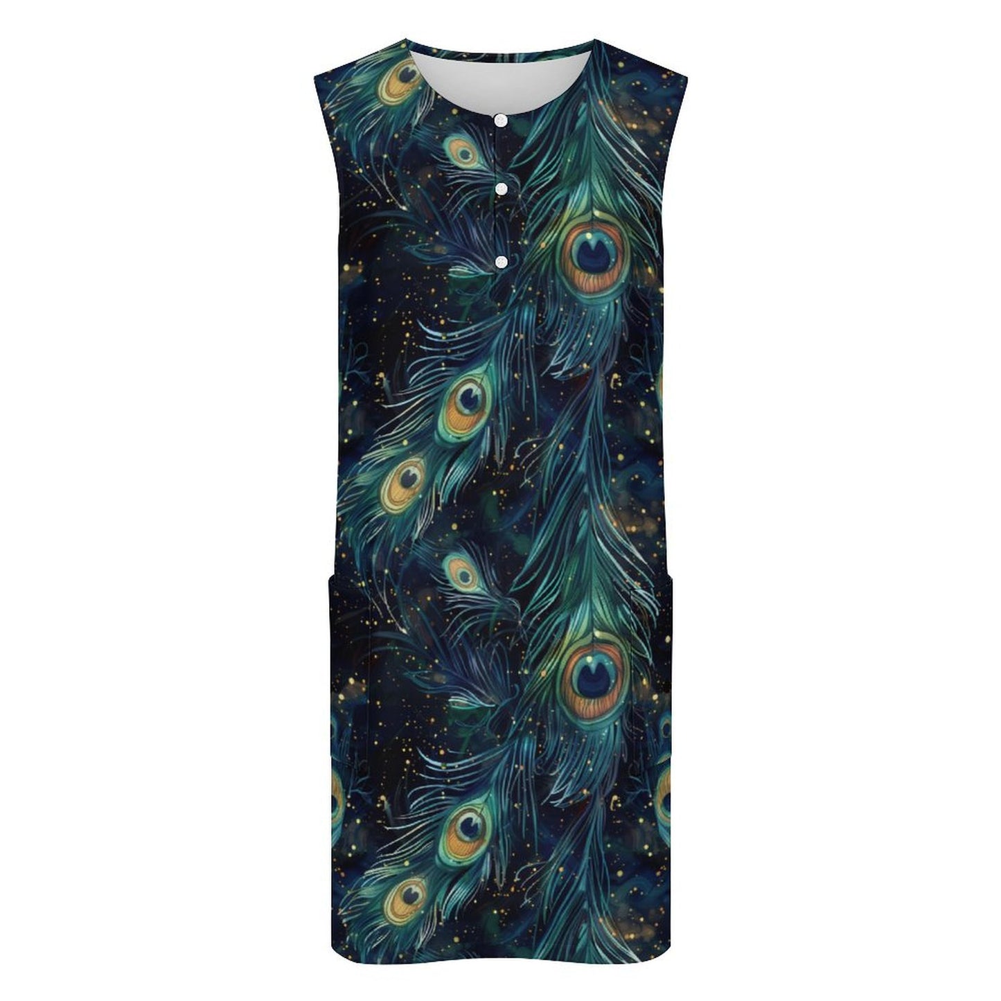 Vest pocket dress Sleeveless Pocket Dress