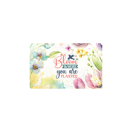 Bloom where you are planted- Kitchen Mag Kitchen Mat 28"x17"