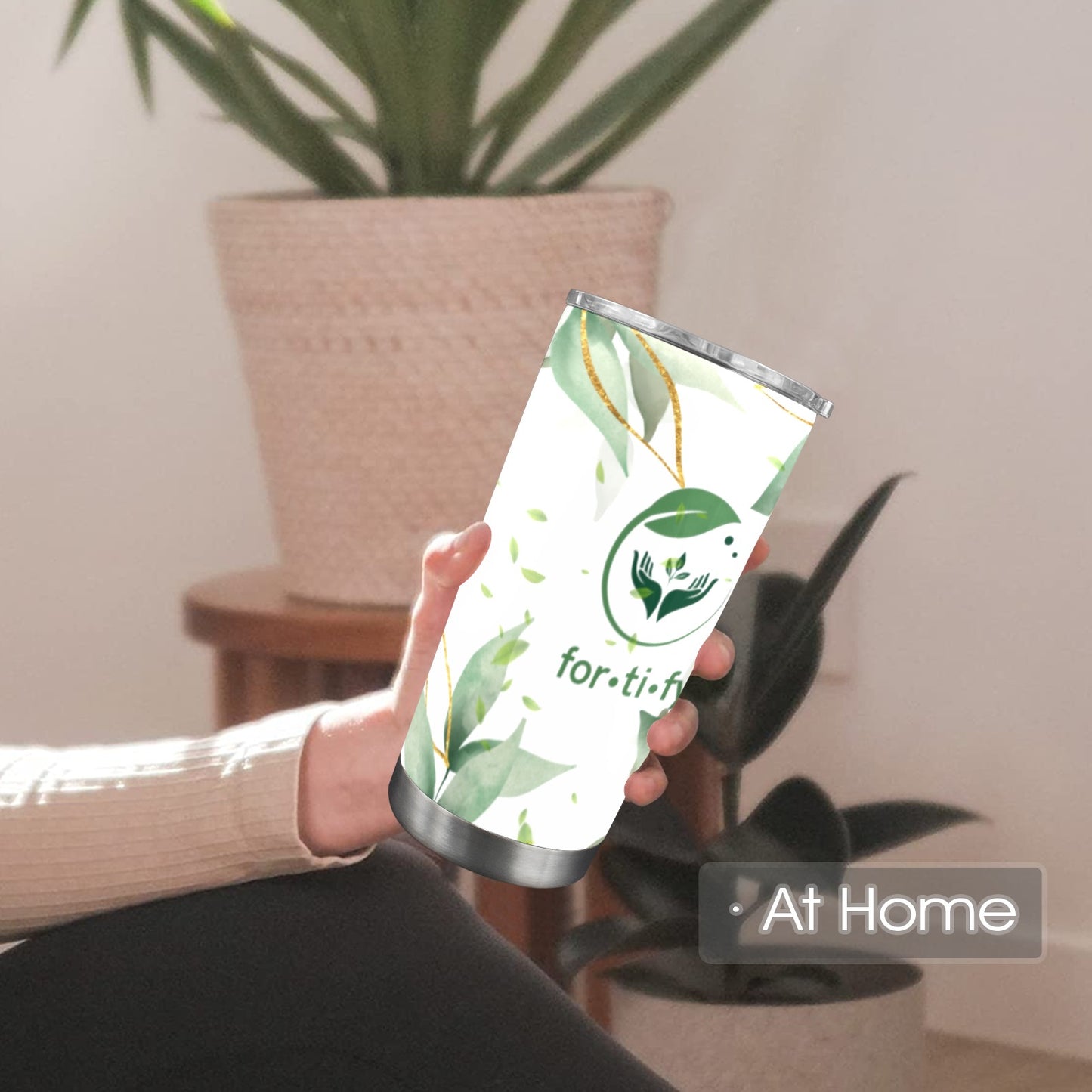For-ti-fy 20oz tumbler 20oz Mobile Tumbler with Clear Slide Lid