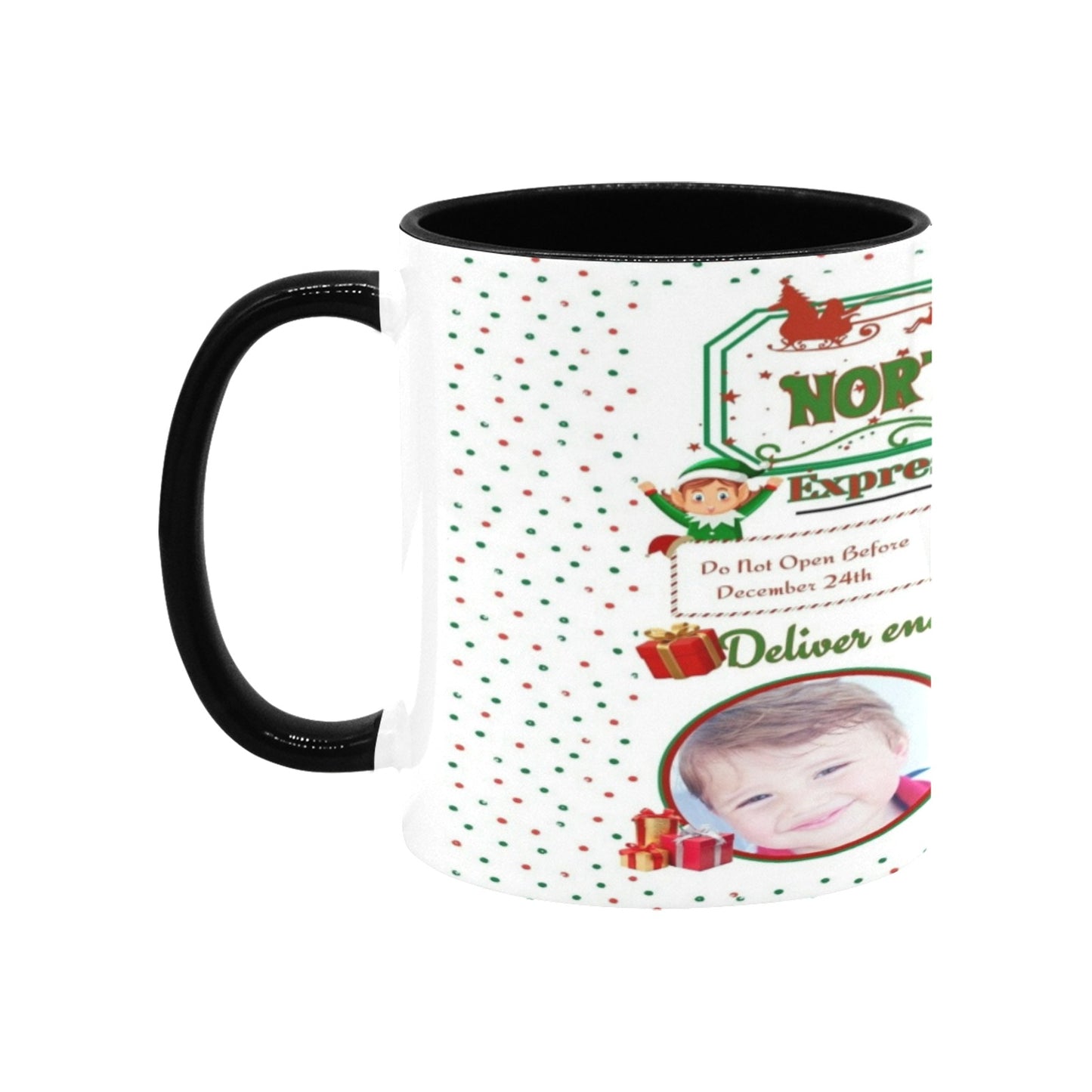 Custom Christmas Mug Inner Color Mug (11oz)