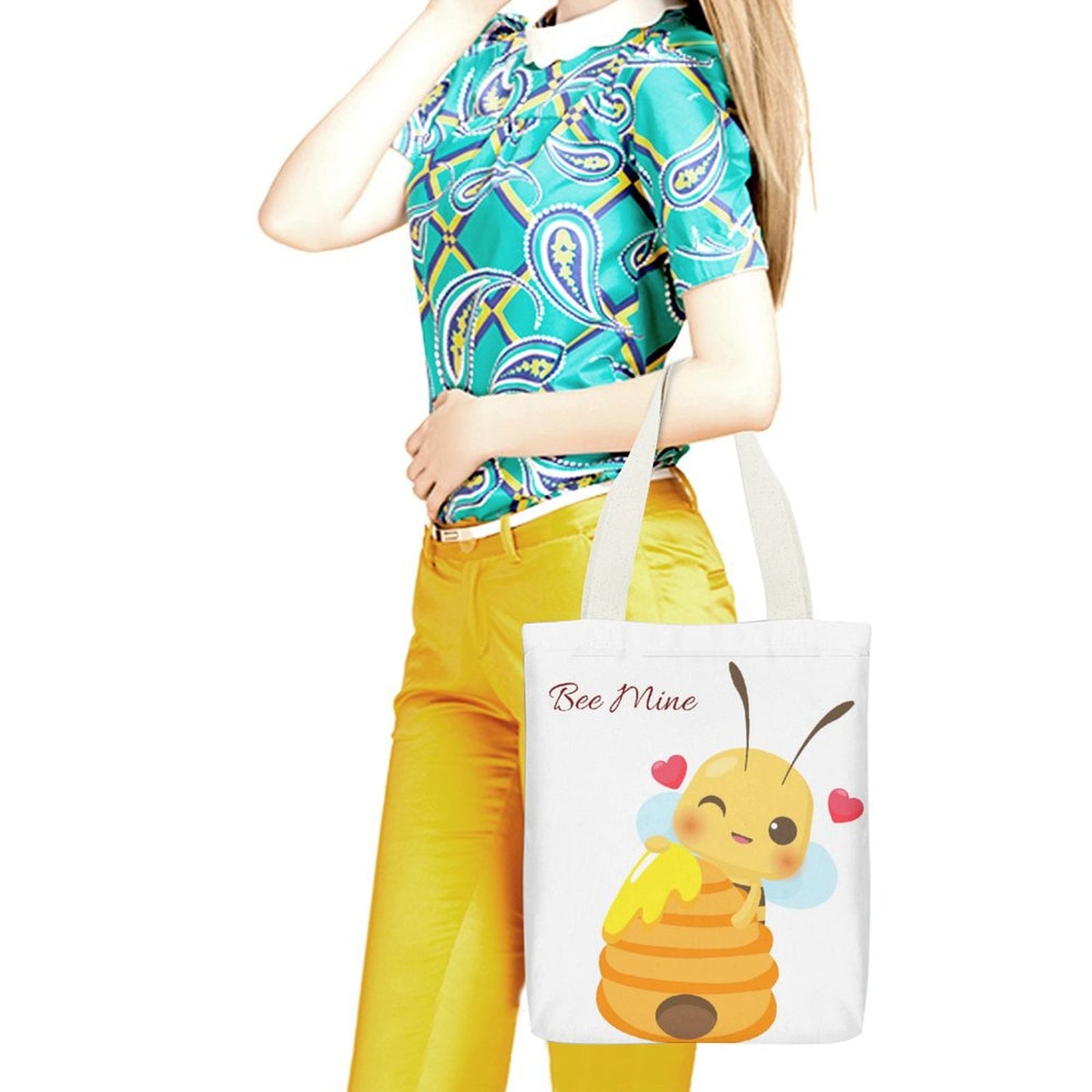 Valentines Canvas Tote Bag  (Two-Sided Print)